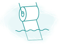 4. Use water-soluble toilet paper