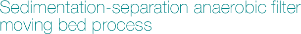 Sedimentation-separation anaerobic filter moving bed process