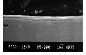 Disc loader cross section after friction test with TXAX-MA formulation