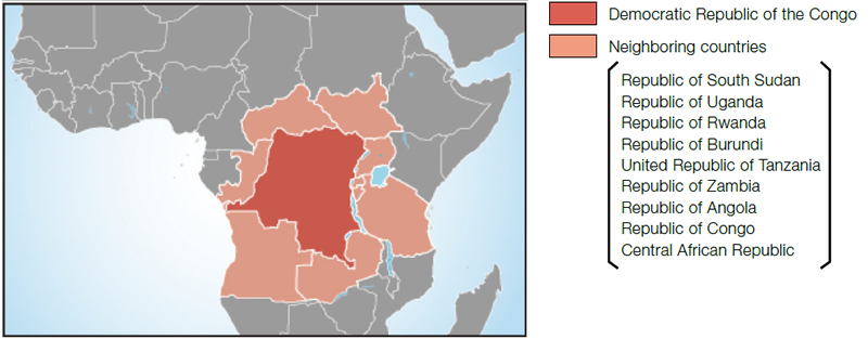 Democratic Republic of the Congo and neighboring countries